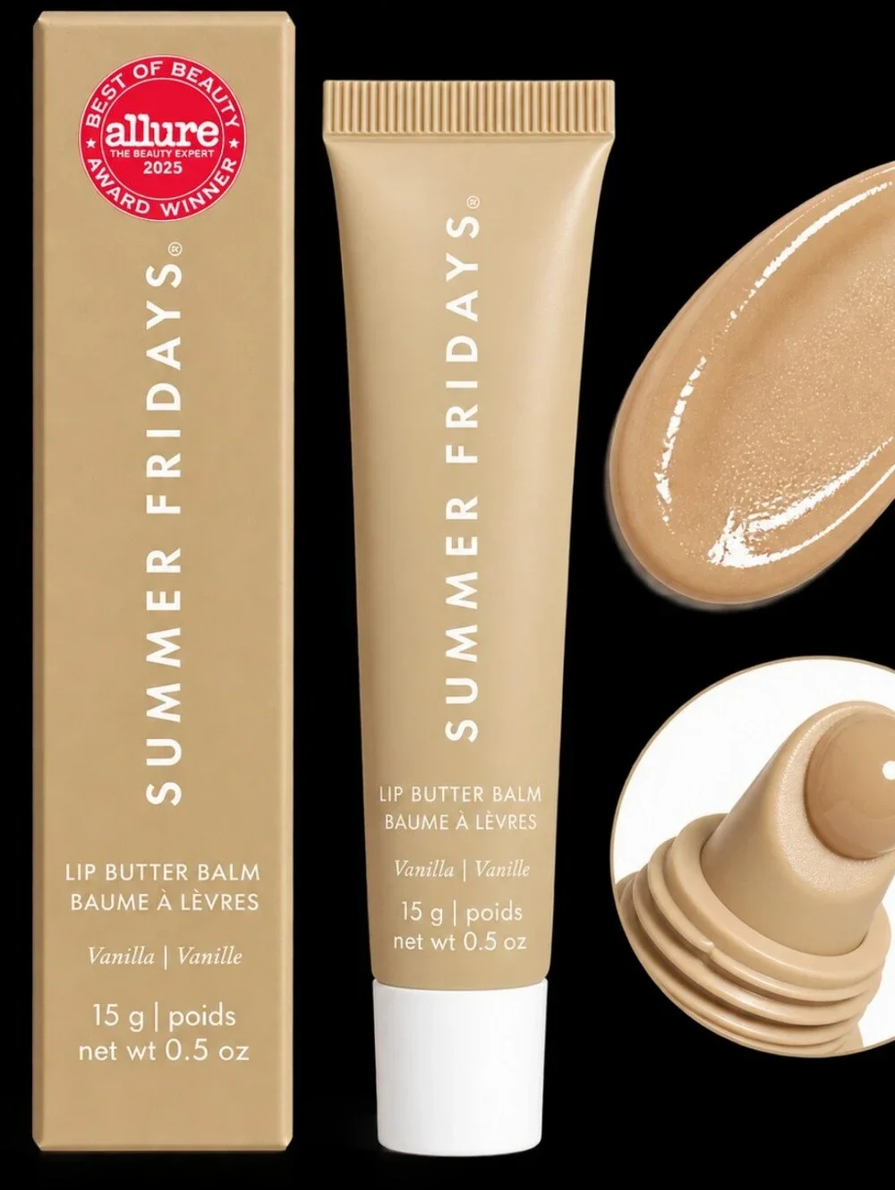 Summer Fridays Vanilla Lip Butter Balm - Creamy Beige Tint